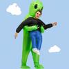 REKUCCI Alien Kigurumi Cosplay Halloween Costume Adults Children Inflatable Christmas Birthday Cultural Festival Event (Adult 150cm-190cm)