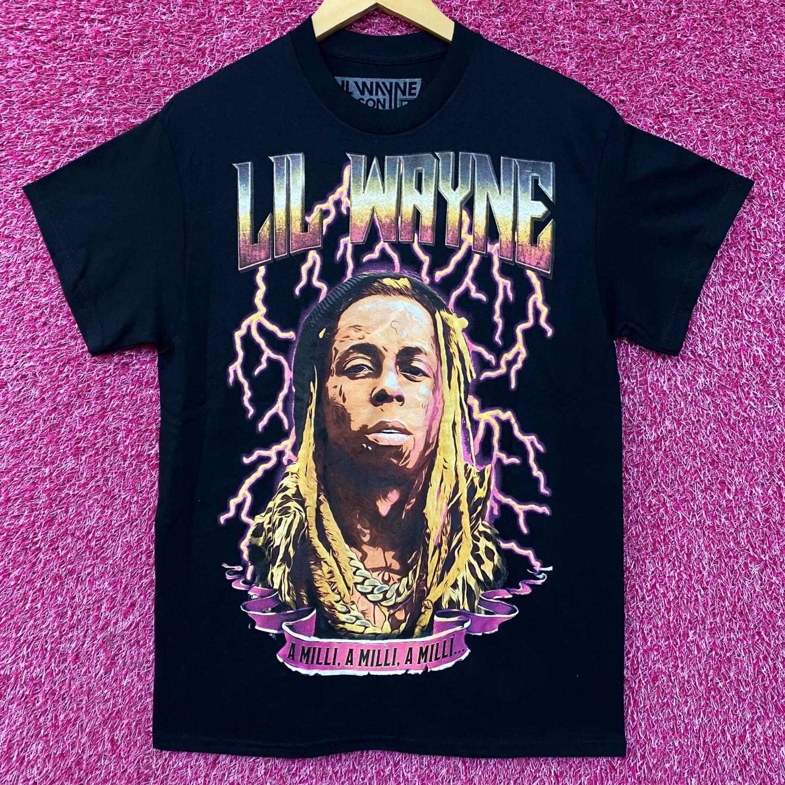 Reason Lil Wayne A Milli Lightning Black 100% Cotton T-shirt Mens Tees Top 2XL