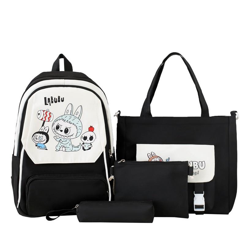 

Рюкзак большой вместимости из четырех частей для учеников начальной и средней школы, школьный рюкзак, японский милый рюкзак для девочек с высокой ценностью