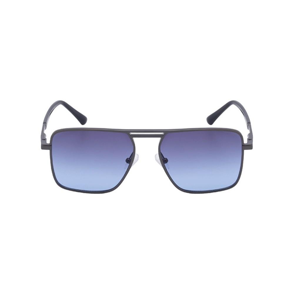 Punk Double Beam Sun Glasses Big Frame Men Eyewear Personalized Square Sunglasses  Unisex