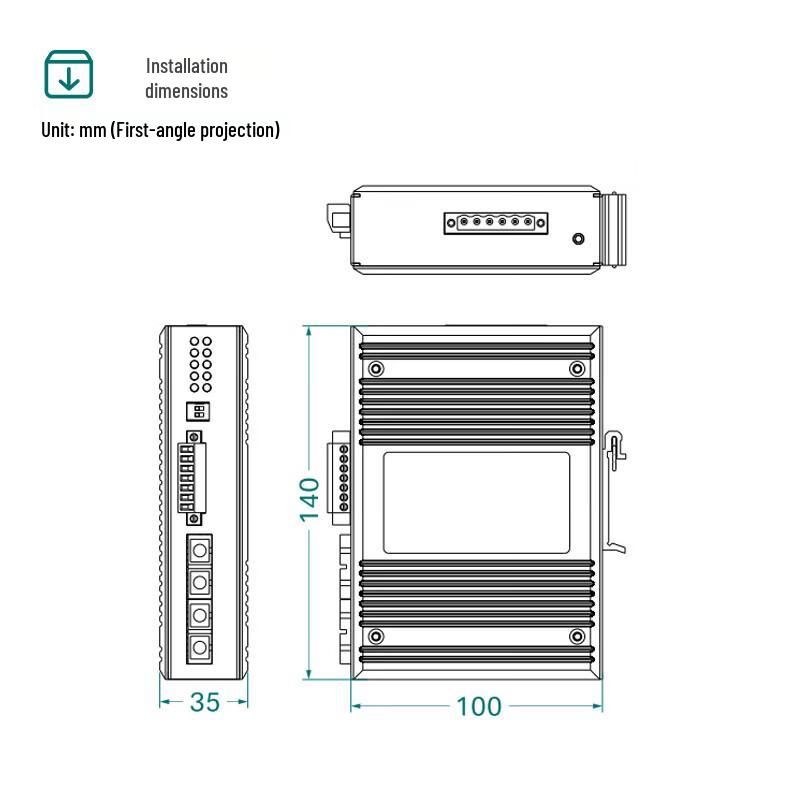 MWF501 Serial to Fiber Optic Converter