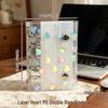 INS Style A6 Transparente Loseblatt-Handbuchhülle - Koreanisches ABC Flaches Abnehmbares A7/A8 Notizbuch DIY Cover