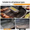 Rechargeable Stainless Steel Electric BBQ Brush with Light & Food-Grade Cleaning Roller