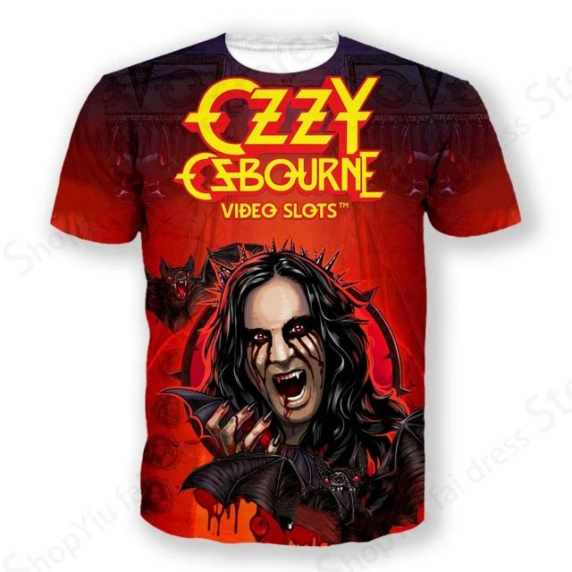 Rock Band T Shirt Ozzy Osbourne 3d Printed Tshirt Men Women Fashion T-shirt Hip Hop Tops Tees Graphic T-shirts Men Clothes Kids