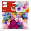Pompons Couleur Soft 50 Pièces