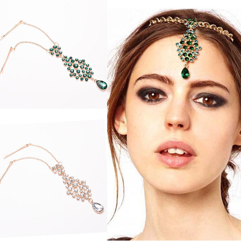 Frauen Haar Clip Perlen Blume Tropfen Haar Pins Stirn Schmuck Haar Clip Haarnadeln