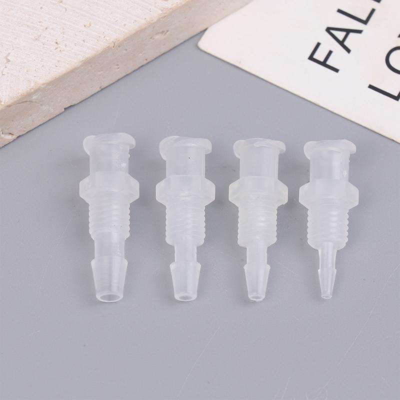 Luer Lock Adapter Straight Through Plate Pp Plastic Air Valve Pipe Subpackaging Instrument Syringe Air Tube Adapter