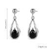 BLACKA AWN Earrings Trendy Black Stud Earrings for Women Female Bijoux