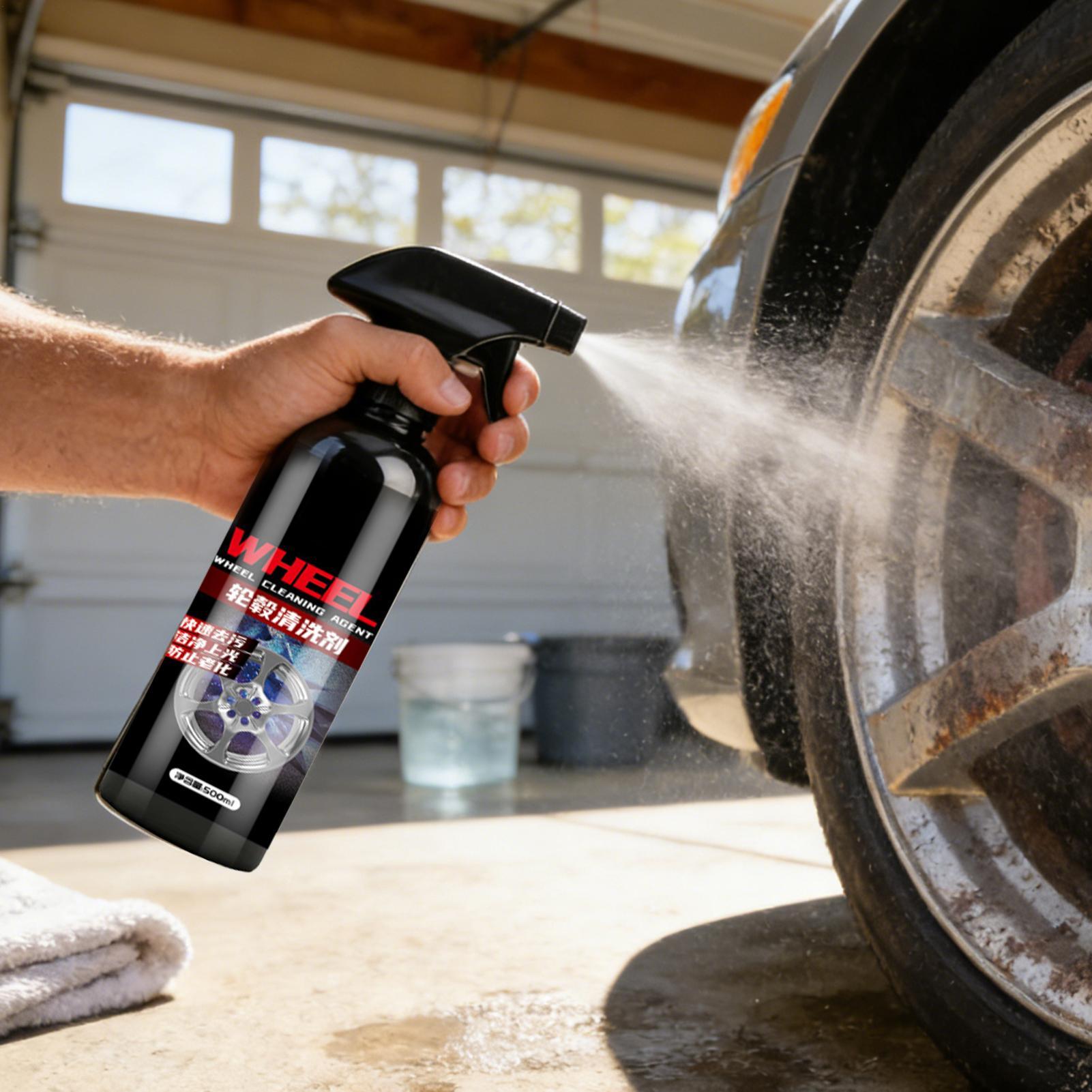 

Car Rust Remover for Metal 500ml Vehicle Iron Powder Remover Auto Tyre Cleaner Agent for Mechanics Detailers Restorers Trucks 500ml