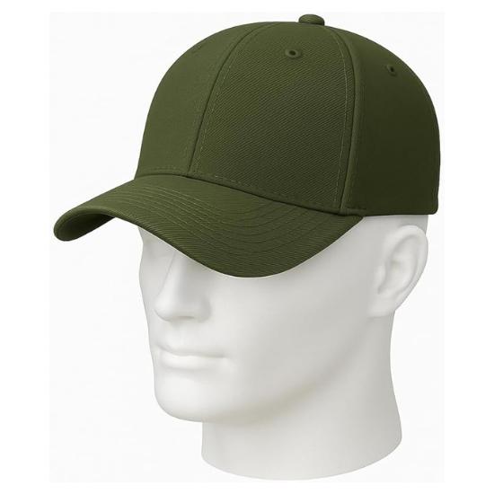 BLESS INTERNATIONAL Premium Cotton Baseball Caps for Men & Women (Navy Green)