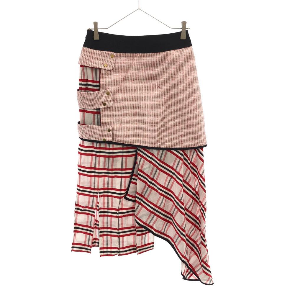 

неиспользованная юбка миди в клетку AKANE UTSUNOMIYA сделано в Японии Женская Б/У