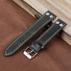 Oil Wax Genuine Leather Watch Strap 18mm-24mm Retro Rivets Bracelet Wristband Replacement Quick Release Watch Strap for Men