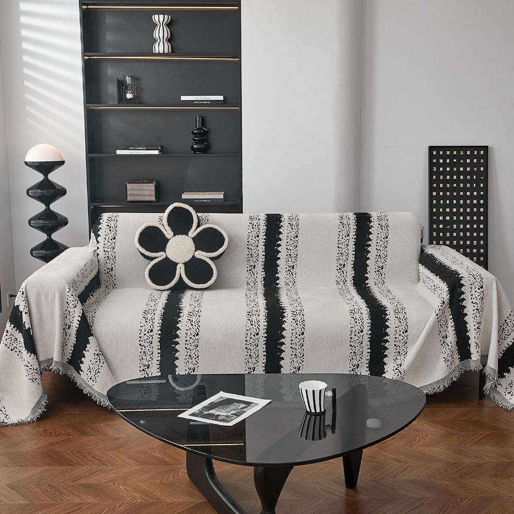 Chenille Sofa Towel, Simple and Modern Four-season Universal Anti-slip One-piece Universal Sofa Cover, Backrest Cover and Back Towel