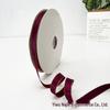 Burgunderfarbenes doppelseitiges Polyesterband mit Goldkante - 2cm, 2,5cm oder 4cm Rolle für DIY und Geschenkverpackung.