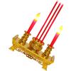 Incense Burner LED Lamp Chinese Candlestick Temple Decoration Lights for Tealight Holder