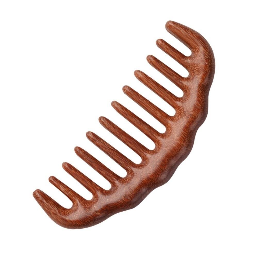 Anti-Static Wooden Comb Handmade Carving Scalp Massager Comb New Wide Tooth Hair Comb Gifts