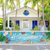 Summer Fence Banner Holiday Party Banner Backdrop Yard Indoor Outdoor Decoration Photo Booth Background For Tropical Tiki Themed