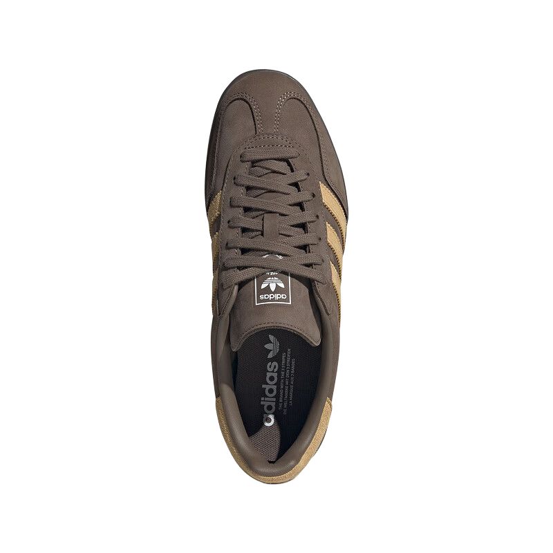 adidas Tênis Originais Gazelle Indoor Classic Confortáveis Unissex Marrom JQ8386