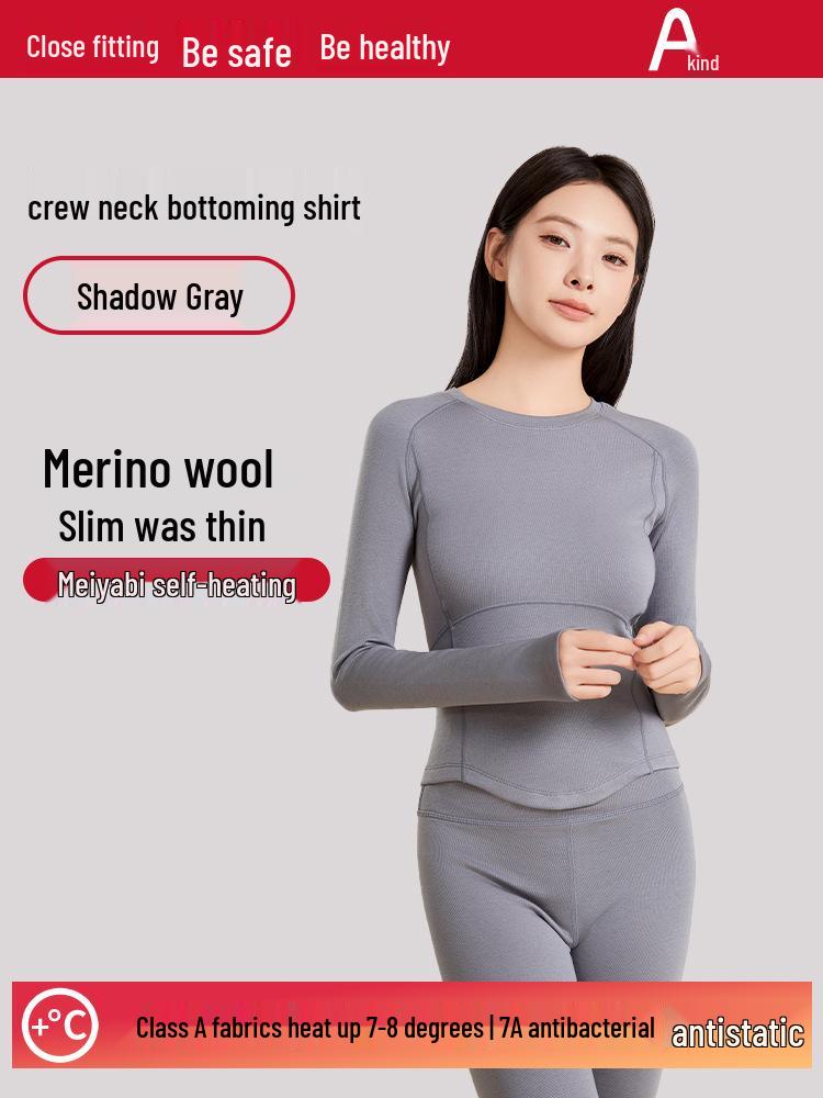 

Топ Fairy 7A Антибактериальный Утягивающий Шерстяной с Длинным Рукавом XL (130-145 lbs)