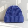 Large Size Face Slim Hat for Women Autumn and Winter Solid Color Thick Knitted Hat  Cold Proof and Versatile Ear Protecting Wool Hat for Men