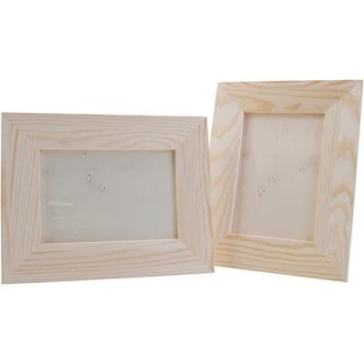 Wooden Photo Frame - 23x18 Cm - Brown - 12 Pcs - Solid Wood