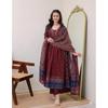 Women Anarkali Kurti Pant Dupatta Set Indian Bollywood Ethnic Kurta Set Dress