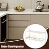 Under Sink Bathroom Storage Cabinet Storage Shelves Sturdy Double Layer Expandable Rack For Closet Home Pan Dish Cabinet