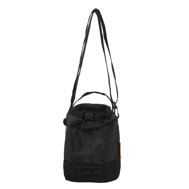 Casual Single-shoulder Bag, Drawstring Bucket Bag, Water-resistant Double-compartment Lightweight Hand-held Crossbody Bag