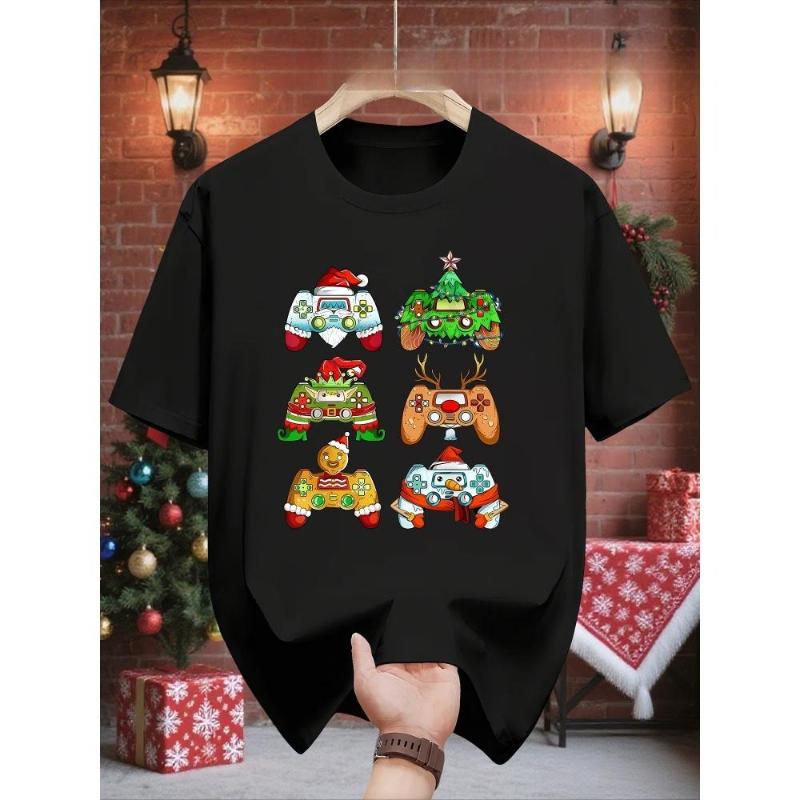 

The Block City Graphic Gaming Controller Graphic T-Shirt,Soft Breathable & Fade-Resistant, Classic Fit for Daily Casual Wear XXL білий