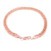 585 Purple Gold Simple And Delicate Plate Chain Bracelet Color Gold Plated Rose Gold Jewelry Personality Trend