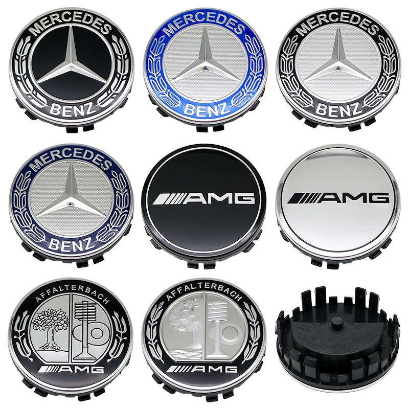 Benz Car 75mm Car Floating Wheel Center Hub Caps Cover for Mercedes Benz B/C/E/S Class A Class C200L GLC GLK CLA Accessories. CI1