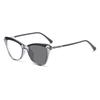 New Fashion Women Cat Eye Photochromic Myopia Glasses lady's Anti Blue Light Near Sight Eyewear Outdoor Color Changing UV protection Sunglasses -4.0