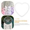 10Pcs Dream Catcher Materials Heart Shape Acrylic Rings Ideal for DIY Hanging Ornaments Handmade Crafting Accessories Decoration