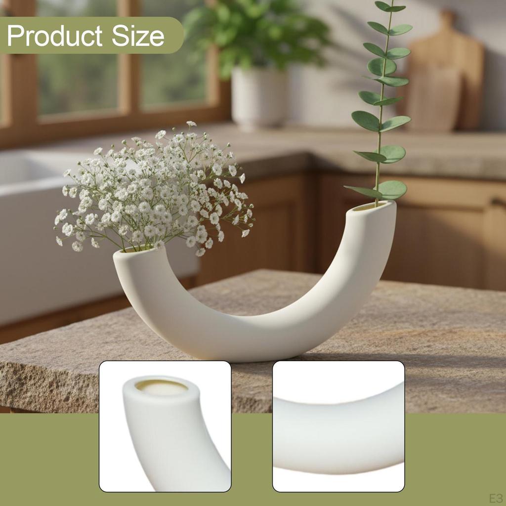 Aesthetic Vase Desk Centerpiece Simple Collection Table Decorative Flower Pot for Living Room