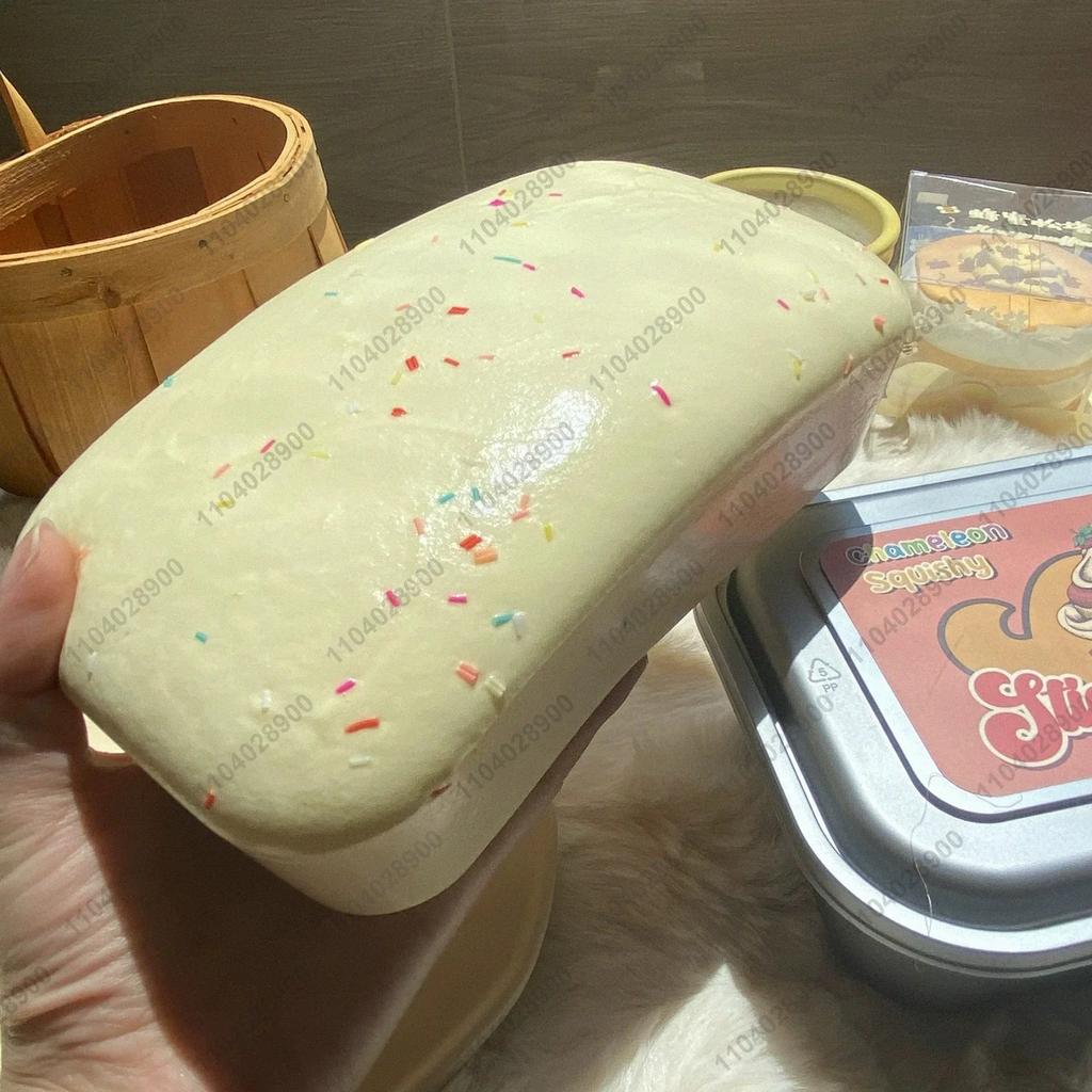 Înghețată cu unt Cutie lipicioasă Tort Jucărie squishy Jucărie Fidget de strâns cu revenire lentă Antistres Mână Relaxare Cadou
