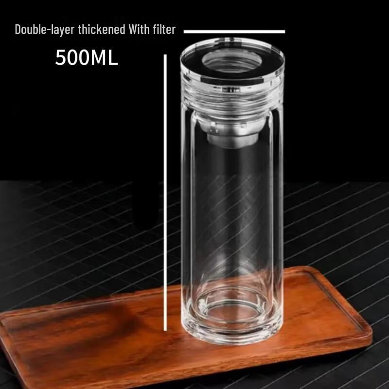 OLOEY Double Wall High Borosilicate Glass Cups (Set of 3)