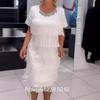 Pleated Summer Tassel Spliced Dress - Slimming Cake Dress Trend