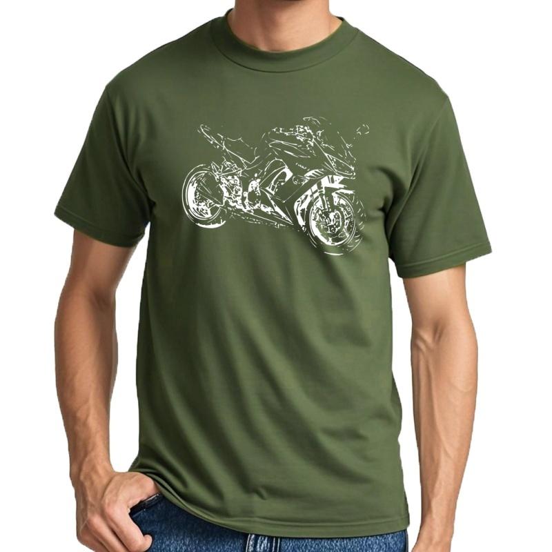 Men's Hip Hop T-Shirt Designer Clothes Slim Fit For Motorcycle Street Z 1000sx Z1000sx Summer Novelty