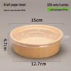 Disposable Kraft Paper Food Container with PP Lid