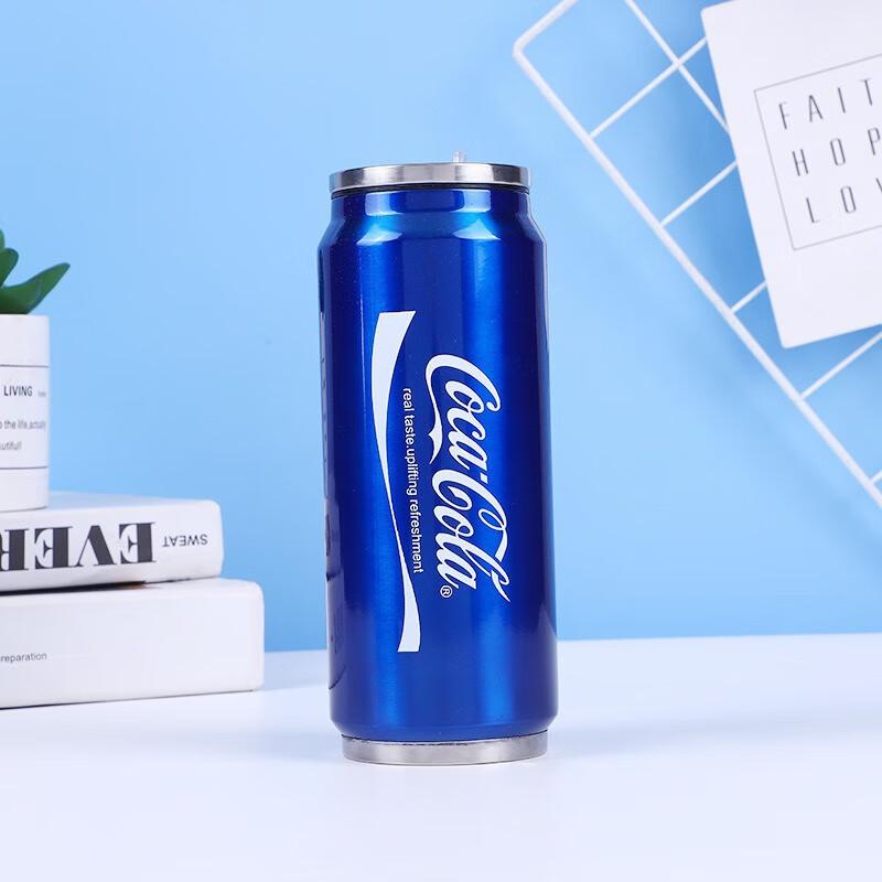 Coca-Cola Can-Shaped Insulated Tumbler with Straw