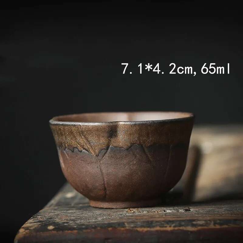Tazza da Tè in Ceramica Dorata Stile Giapponese Articoli per il Tè Set da Tè Kung Fu Tazza Tazza da Tè per la Casa Retrò Set di Tazze da Tè