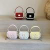 Women's personality is simple, small and fresh butterfly armpit bag is fashionable and popular, solid color texture mini shoulder messenger bag