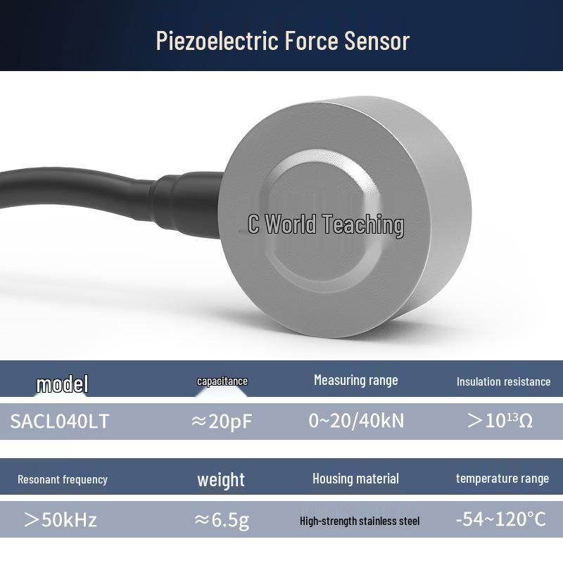 SACL040LT Piezoelectric Force Sensor for Unidirectional & Bidirectional Triaxial Tension and Compression Measurement SACL040LT