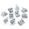 10/20Pcs Metal Fastener Clips General Use Door Sill Iron Buckle Dashboard Side Panel Audio Clips Car Retainer