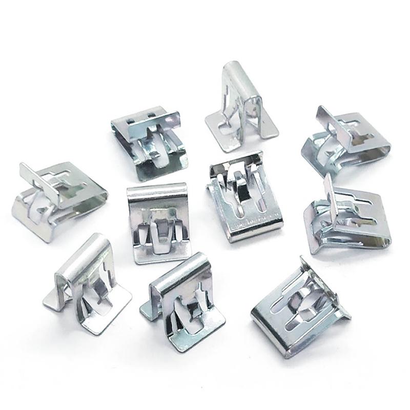 10/20Pcs Metal Fastener Clips General Use Door Sill Iron Buckle Dashboard Side Panel Audio Clips Car Retainer