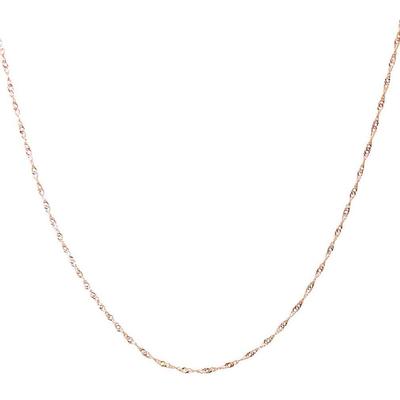 K10PG Roségoldkette, Doppelschraubenkette, 21090413007 [Sears] (10K Rosa)