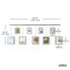 Umbra Exzibit Photo Set of 6x2L Stylish Interior Black Multi-Frame Frames, 9, Size, Wall-Mounted, Hanging, Display, Decor, Gift, Present,