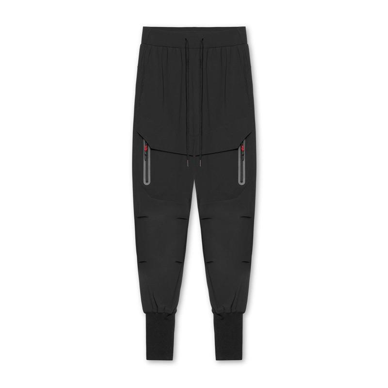 

Men Quick Dry Outdoor Jogger Pants With Elastic Waist And Zipper Cargo Pockets S