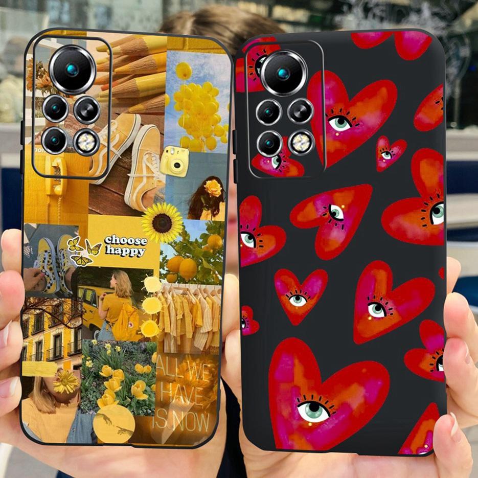 For Infinix Note 11 Pro Case X697 Cute Painted Back Cover Soft Silicone Phone Cases For Infinix Note 11 Note11 Pro Fundas Bumper