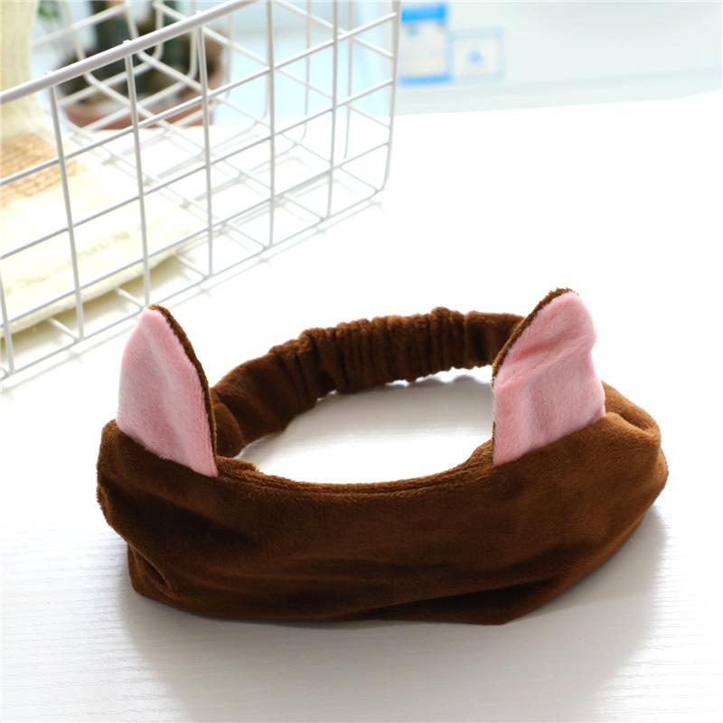 Cat Ears Hair Band Elastic Cat Makeup Face Mask Hair Cover Sports Scarf Bangs Scarf Headband